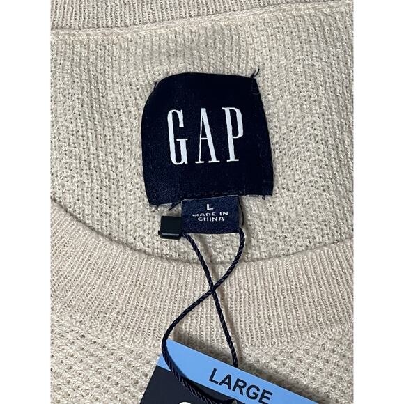 Gap Women’s Seedstitch Sweater NWT Size L Oyster Gray - Picture 4 of 9